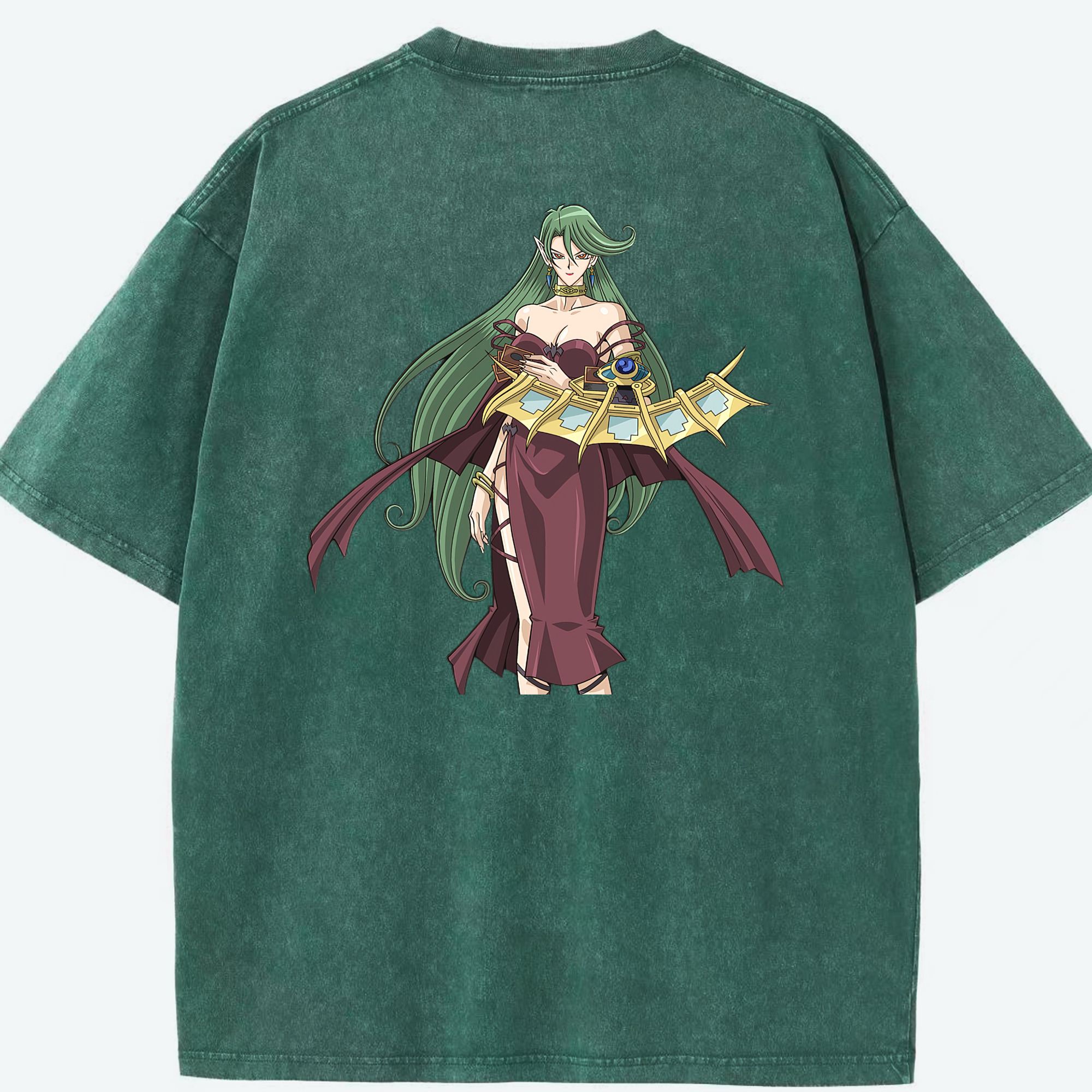 （画像用） 遊☆戯☆王 Yu-Gi-Oh! 綿100% ヴィンテージ風 半袖Tシャツ（背面プリント）